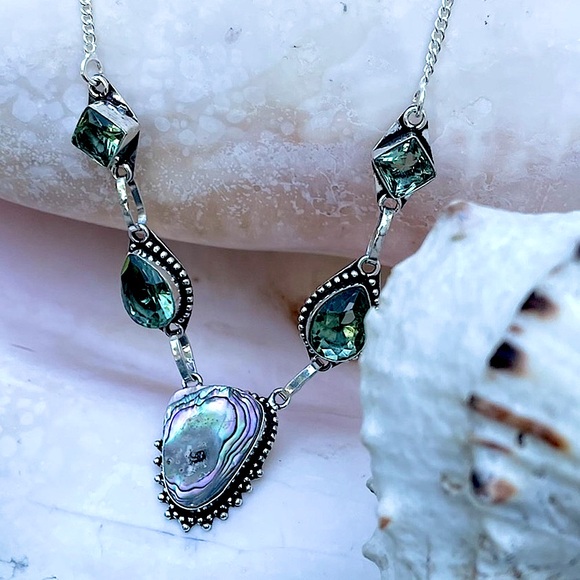 Sterling Silver and Abalone Assorted Artisan Handcrafted Jewelry Selections - Picture 4 of 16